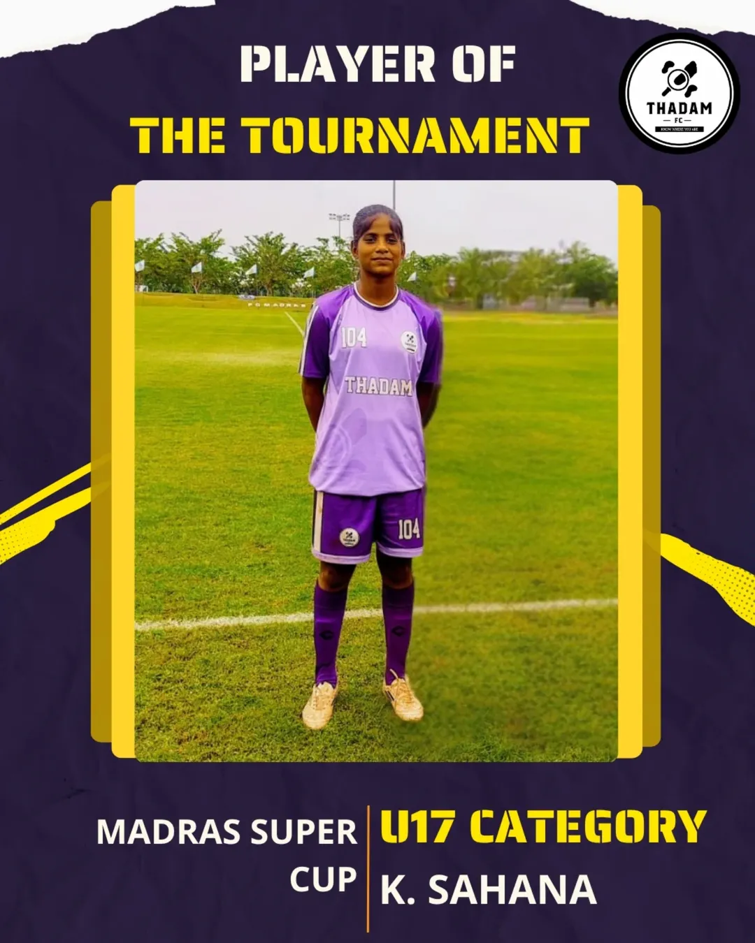 What a tournament it’s been for K. Sahana! 💜🔥Crowned Player of the Tournament at the Madras S